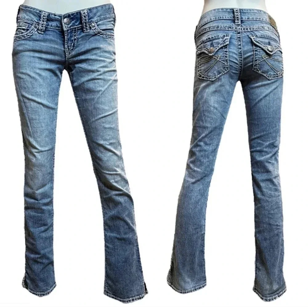 Silver Jeans Women's Blue Boot Cut Jeans